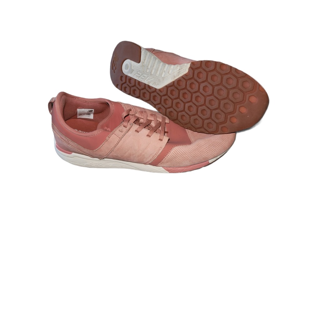 New Balance 247‎ RevLite Mens 13 Peach Salmon Orange Running Shoes Sneakers Loop